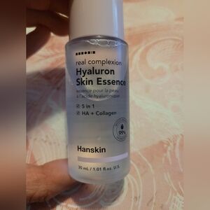 4/$25.Hanskin  Hyaluron Skin Essense Toner after cleaning.Even skin tone texture
